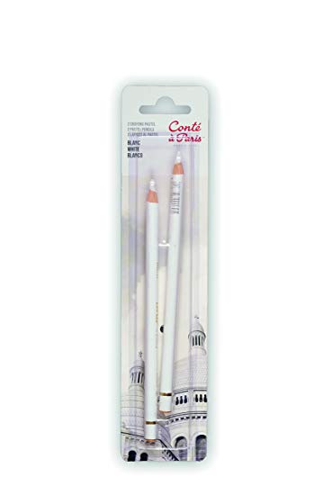 Conte White Pastel Pencil Twin Pack