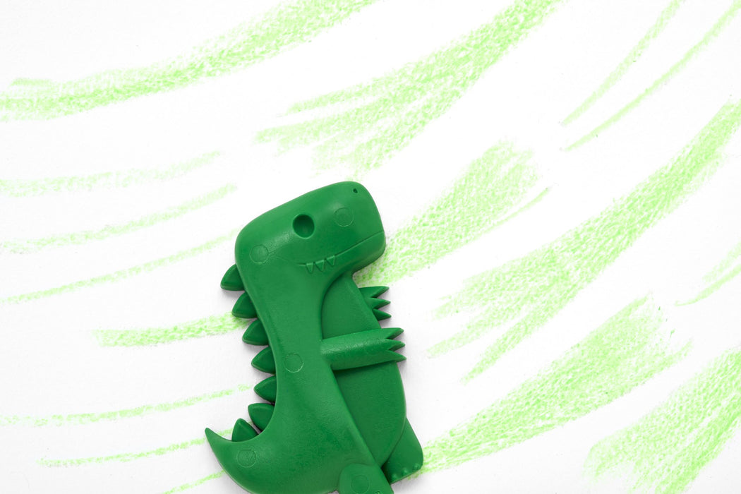 Kid Made Modern Green Dinosaur Crayon