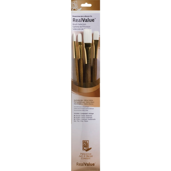 Princeton Real Value Brush Sets - White Synthetic Hair Sets