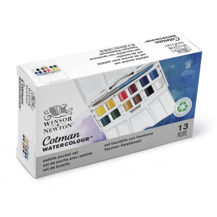 Winsor & Newton Cotman Watercolour Palette Pocket Set