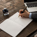 Writing in Apica Premium C.D. Notebook with fountain pen on smooth ruled paper