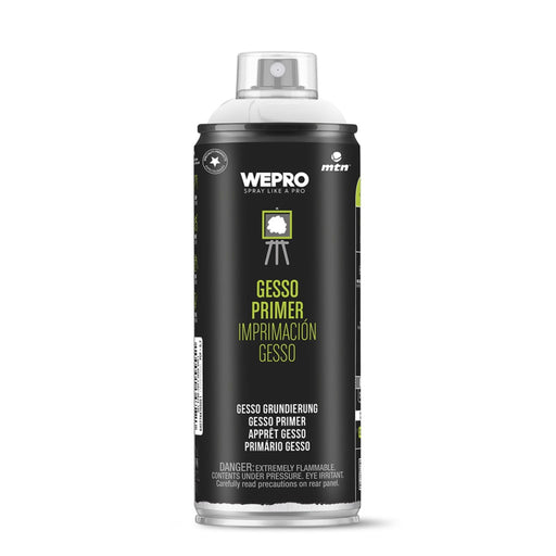 MTN WEPRO Gesso Primer 400ml white spray gesso primer aerosol can
