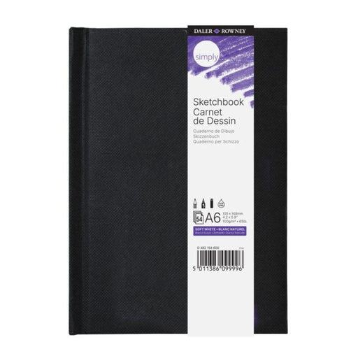 Daler-Rowney Simply Sketchbook hardbound sketchbook A6 portrait format