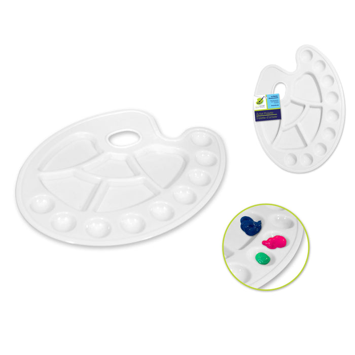 Color Factory Plastic Oval Paint Palette 8"x11.8"
