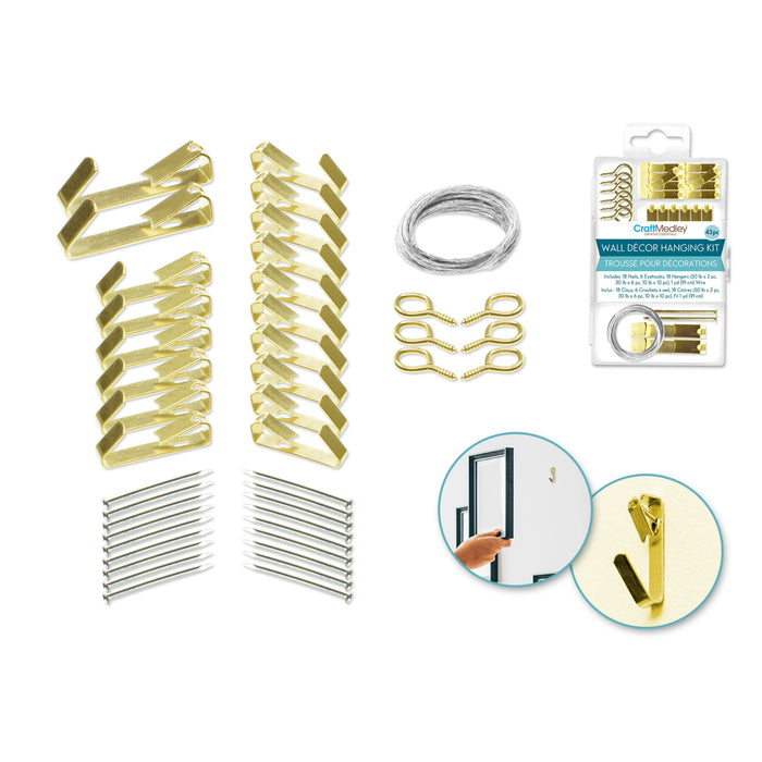 Wall Decor Hanging Kit, 43pc