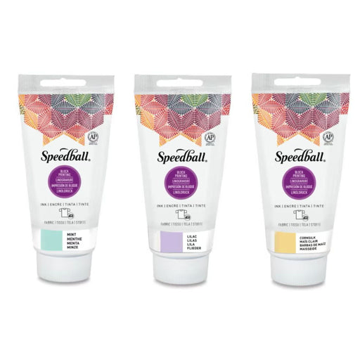 Speedball Fabric Block Printing Ink 2.5 oz tubes