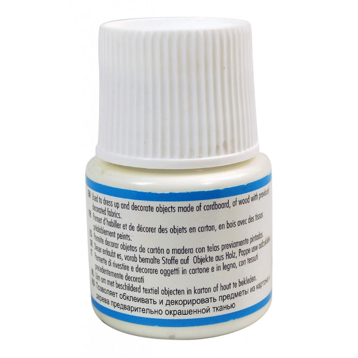 Pébéo Setacolor permanent fabric glue product label and instructions