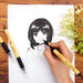 Kuretake Bimoji Fude Brush Pen used for manga-style illustration linework