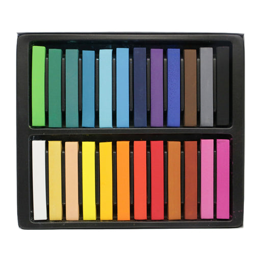 Mungyo Artist Soft Square Pastel 24 colour set showing full colour assortment