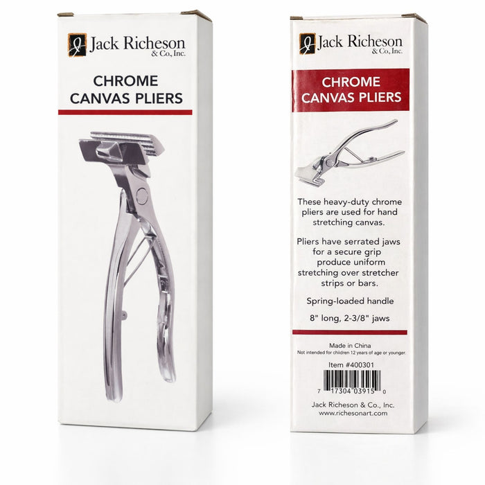 Jack Richeson canvas pliers product packaging front and back