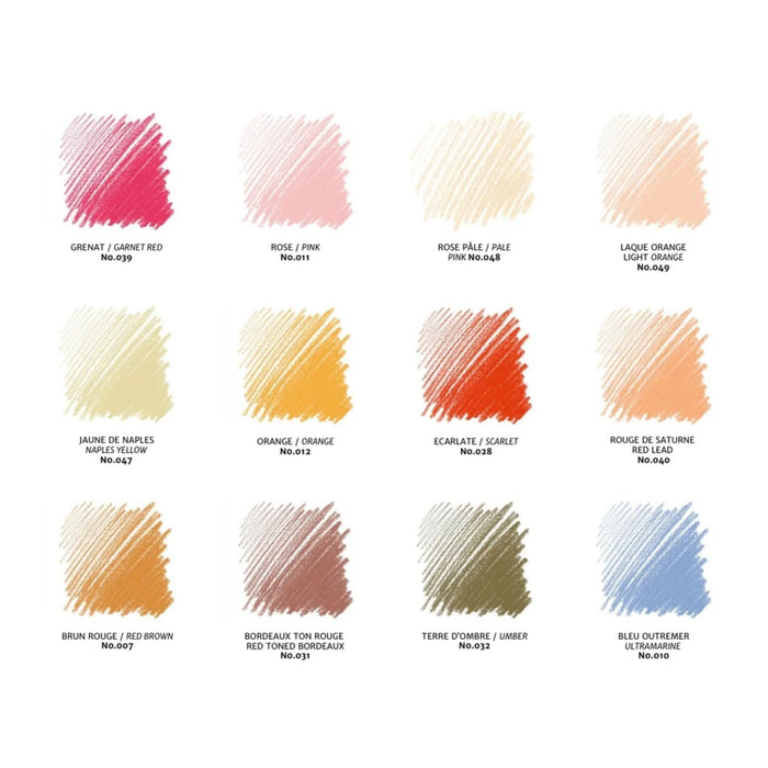 Conte Crayon Portrait Set of 12 Colours