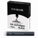  Sailor Compass Black fountain pen ink cartridges pack of 12 with cartridge shown