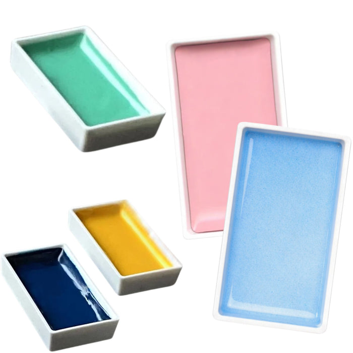 Kuretake Gansai Tambi assorted single pans in multiple colours