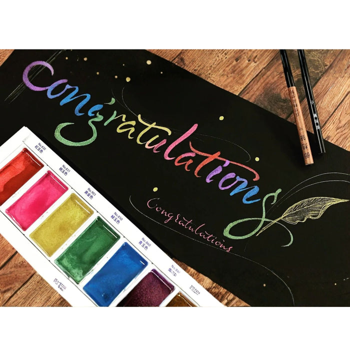 Kuretake Gansai Tambi Gem Colours Watercolour Pan Set