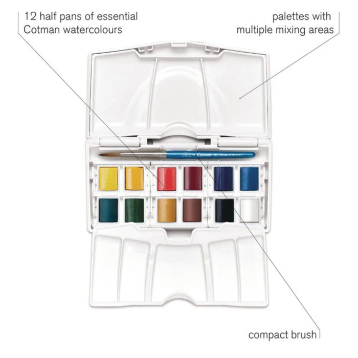 Winsor & Newton Cotman Watercolour Palette Pocket Set