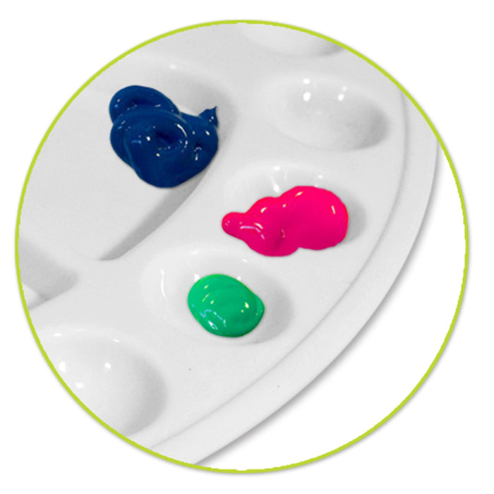 Color Factory Plastic Oval Paint Palette 8"x11.8"