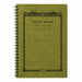 Apica CD Twin Ring Notebook in Olive green with classic decorative frame cover and spiral binding