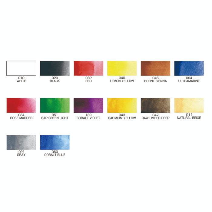 Kuretake Gansai Tambi Portable 14 Color Set