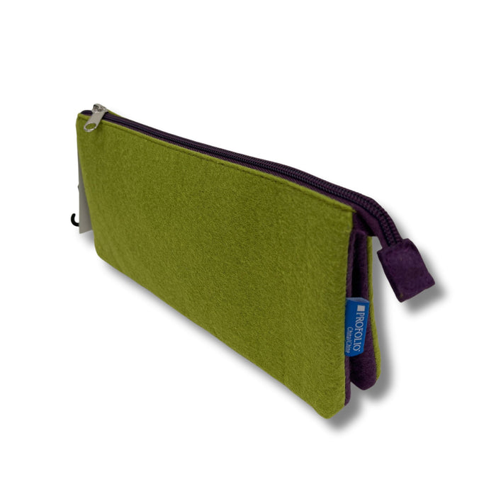 Itoya Midtown Pouch Green and Purple