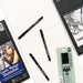 Open Canson Comic Manga Illustration Pad with Pigma pens and smooth blank paper
