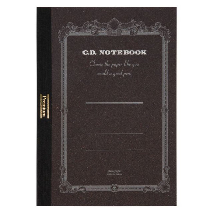 Apica Premium C.D. Notebook plain paper notebook with classic dark cover design