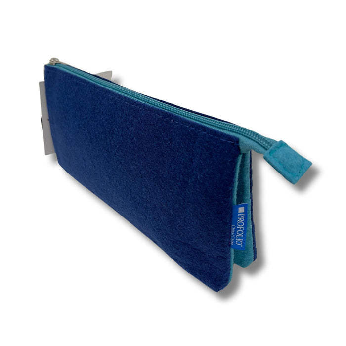 Itoya Midtown Pouch blue and light green