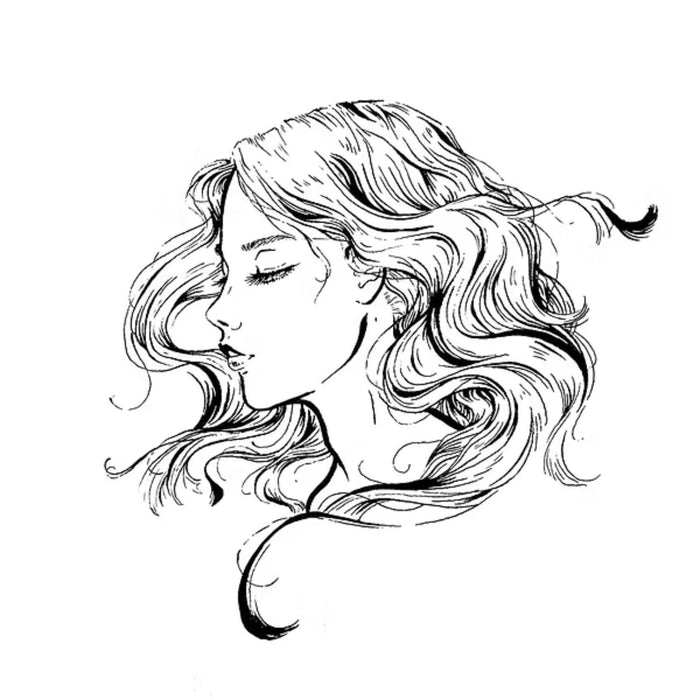 Fine black line illustration created with Kuretake ZIG Ai Liner brush pen