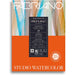 Fabriano Studio Watercolor hot press pad with 50 sheets in 9 x 12 inch size