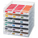 Kuretake Gansai Tambi stacked storage case with multiple colour trays