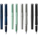 Sailor TUZU Adjust fountain pen colour comparison showing navy, green, gray, and black