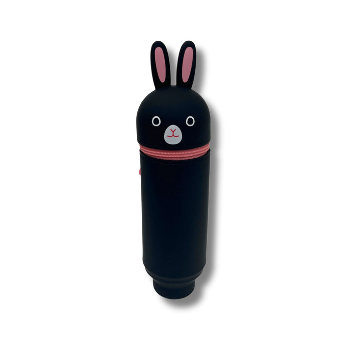 PuniLabo Stand Up Pen Case Black Rabbit