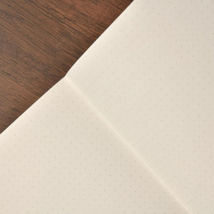 Close-up of Apica Premium C.D. Notebook dot grid paper interior