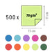 Diagram showing 15 cm square origami paper with colour assortment
