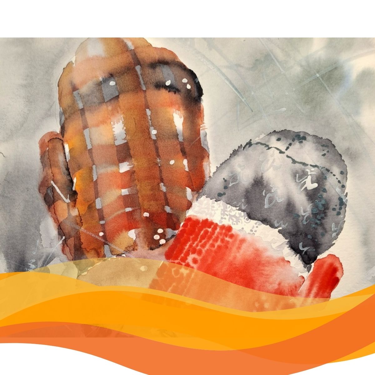 Mittens Watercolour Painting With Yulia Lisitsyna