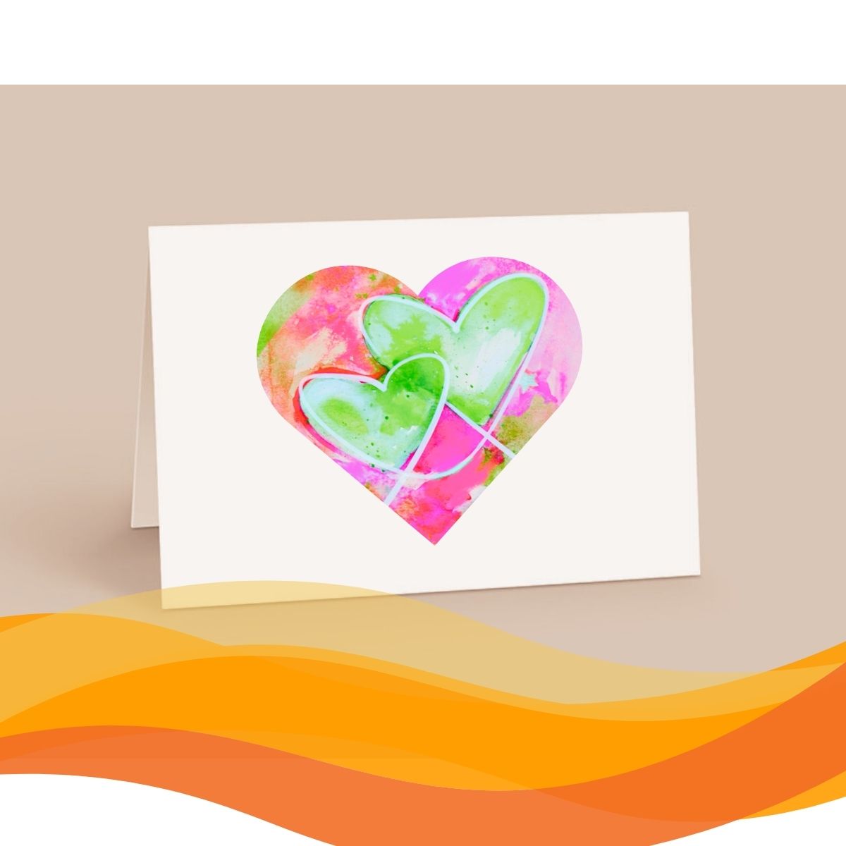 Valentine's Lunchtime Workshop: Abstract Watercolour Heart Card