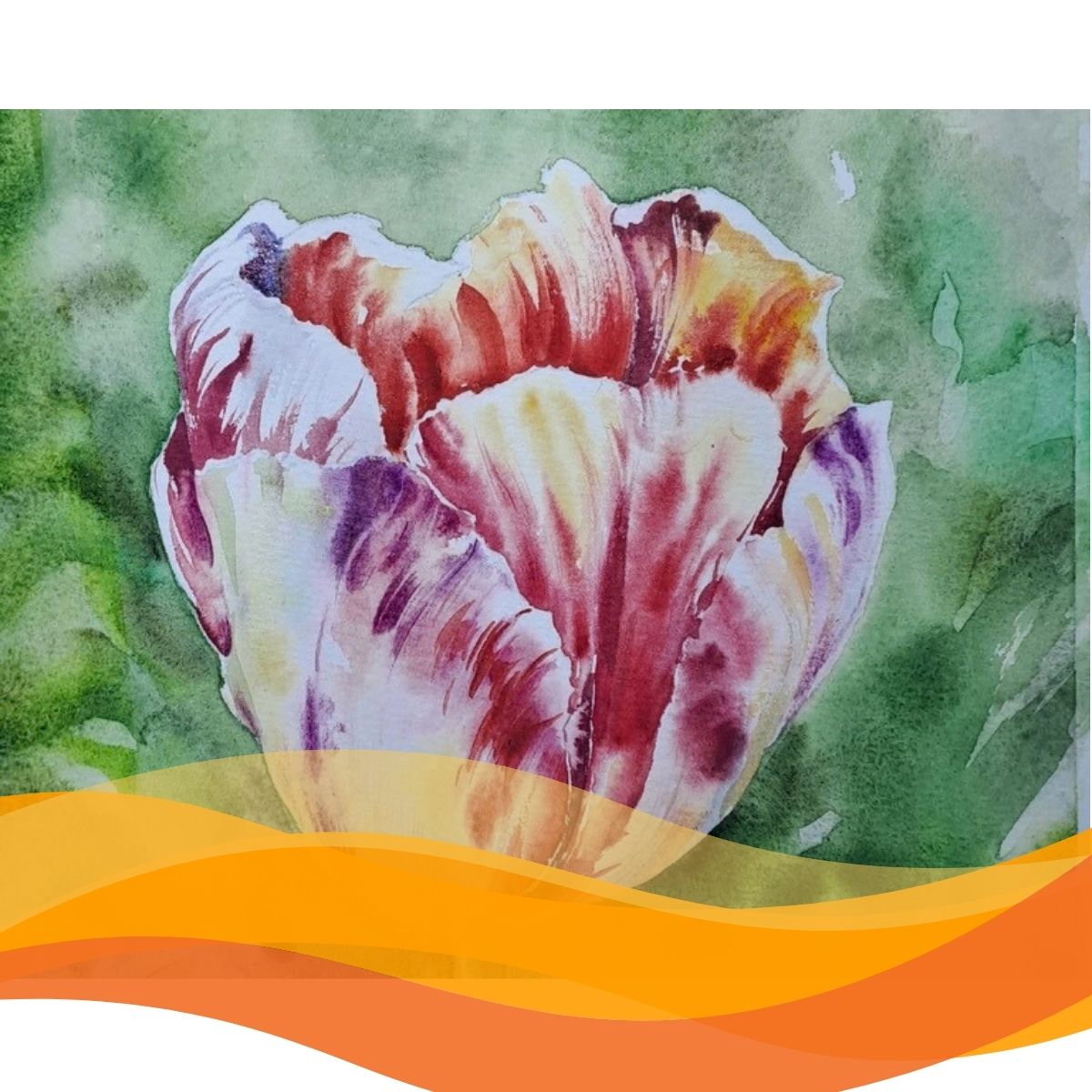 In The Full Bloom – Glorious Tulips Watercolour Workshop with Yulia Lisitsyna