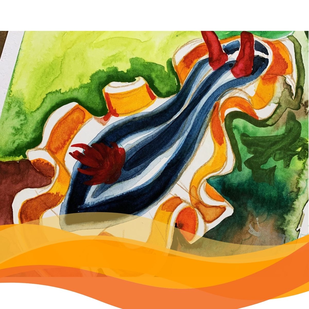 Summer LunchTime Workshop Watercolour Sea Slugs