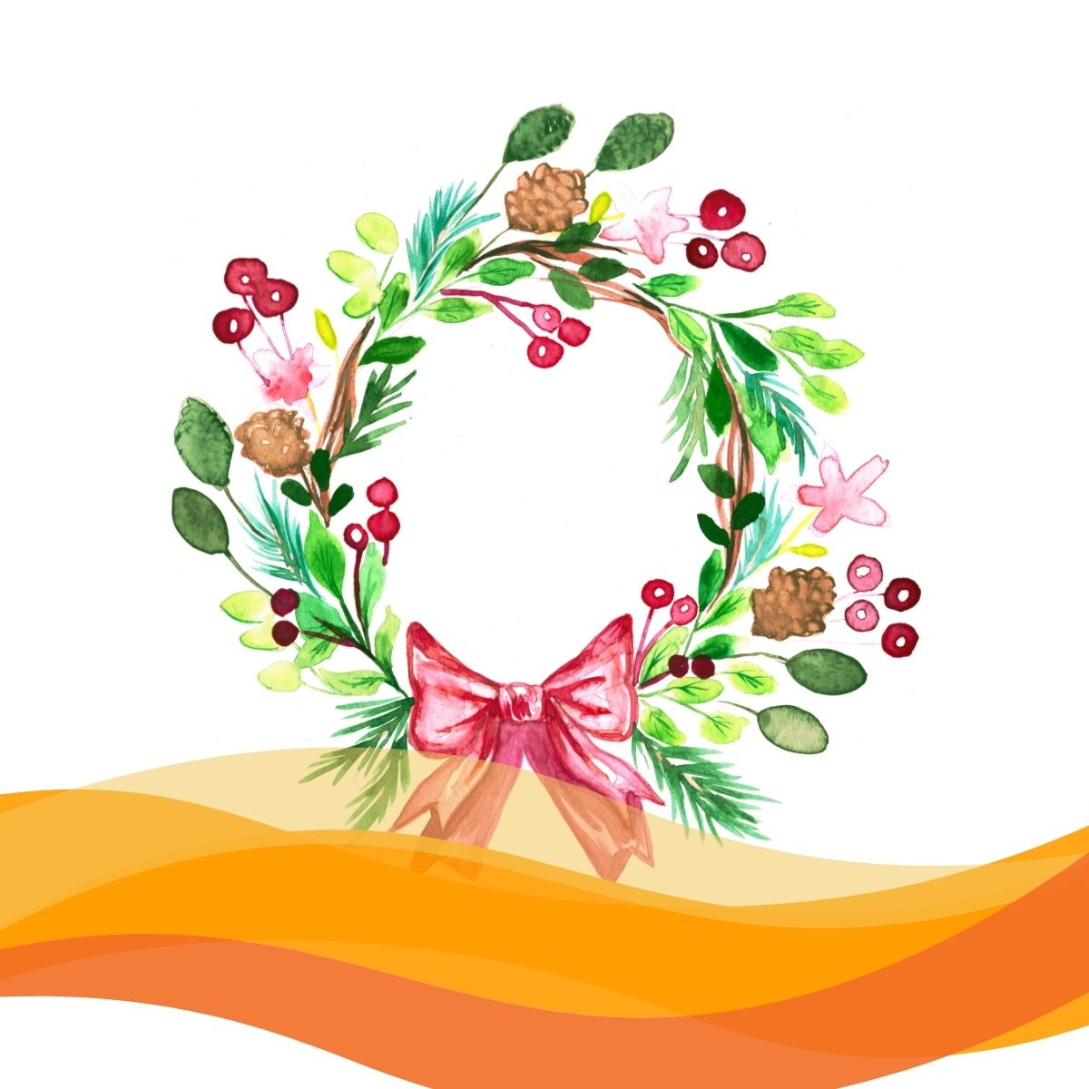 Watercolour Christmas Wreath Painting With Patricia Claro