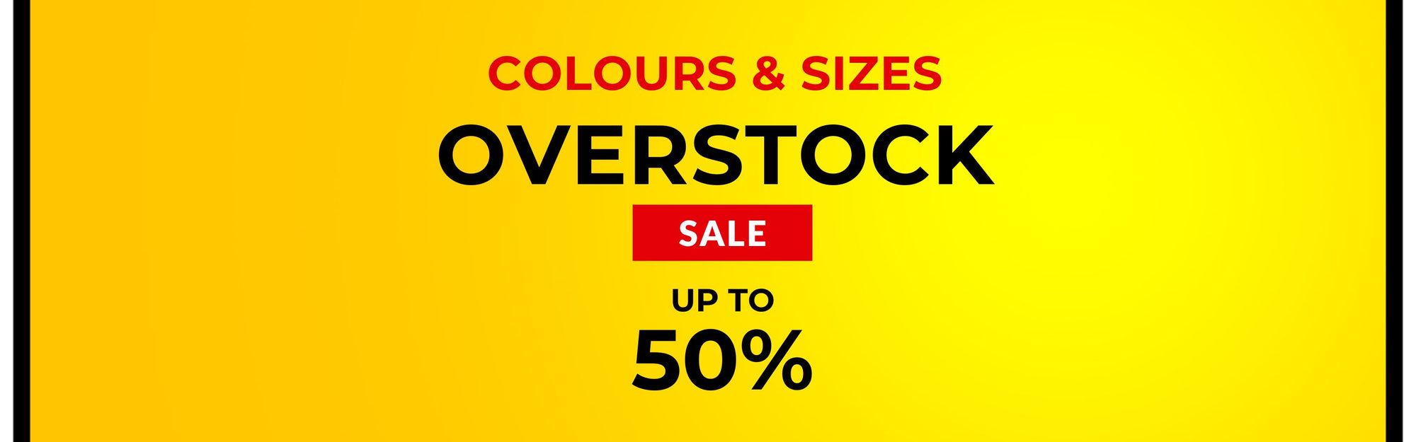 Overstock sale advertisement