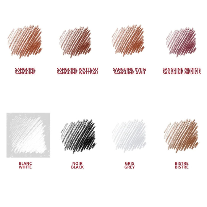 Conte Crayon Sketching Set of 12 Colours