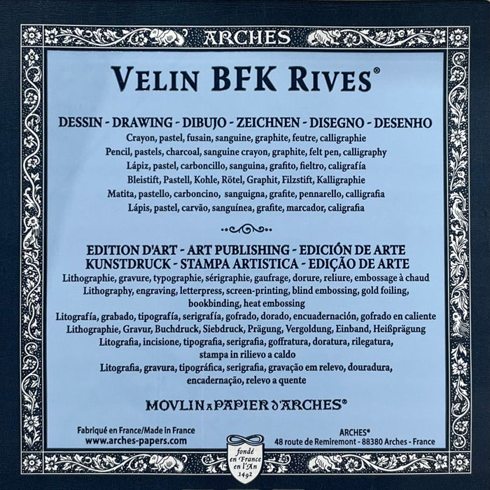 Arches Velin BFK Rives Drawing & Calligraphy Paper