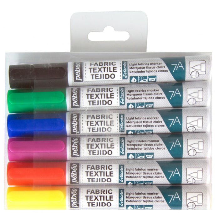 Pébéo 7A Light Fabrics Marker Assorted Sets