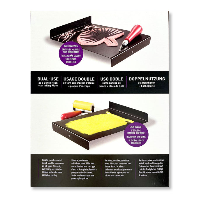 Speedball Bench Hook & Inking Plate box back view