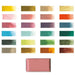 Kuretake watercolour colour chart 24 pan Art Nouveau palette