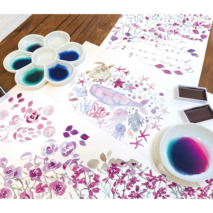 Kuretake Gansai Tambi Granulating Colours Watercolour Pan Set