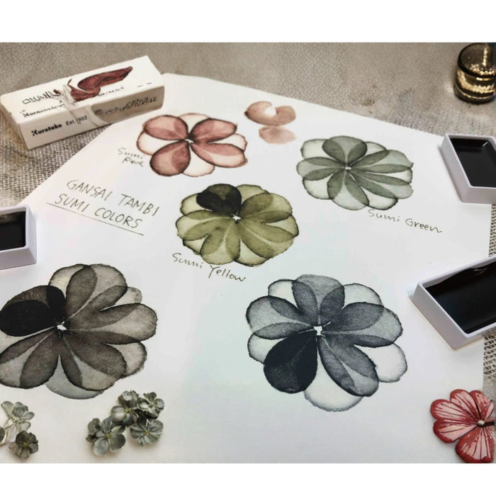 Kuretake Gansai Tambi Sumi Colours Watercolour Pan Set