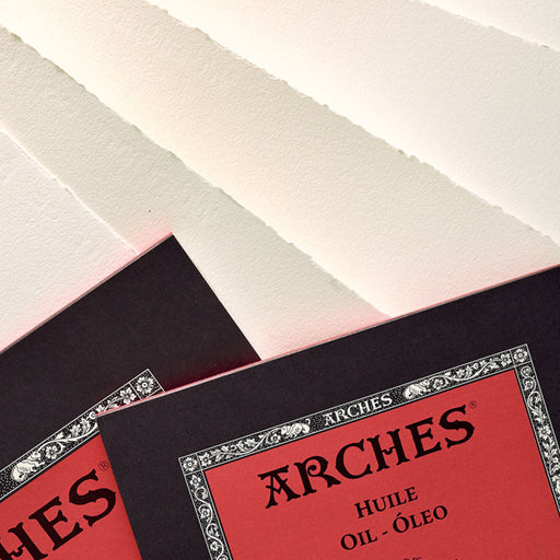 Arches Oil Paper Pad made from 100 percent cotton with canvas-like texture for oil painting