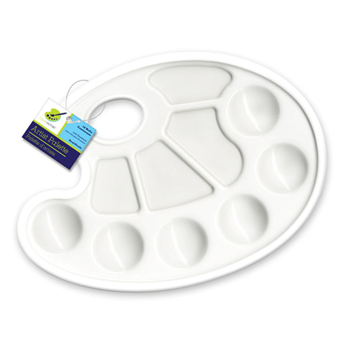 Color Factory Plastic Oval Paint Palette 7"x9"