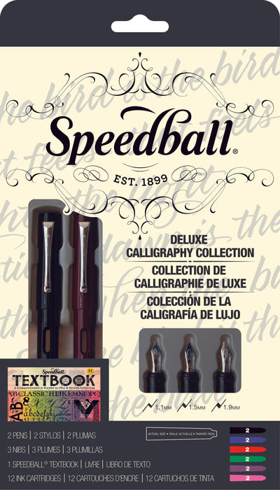 Speedball Deluxe Calligraphy Fountain Pen Set