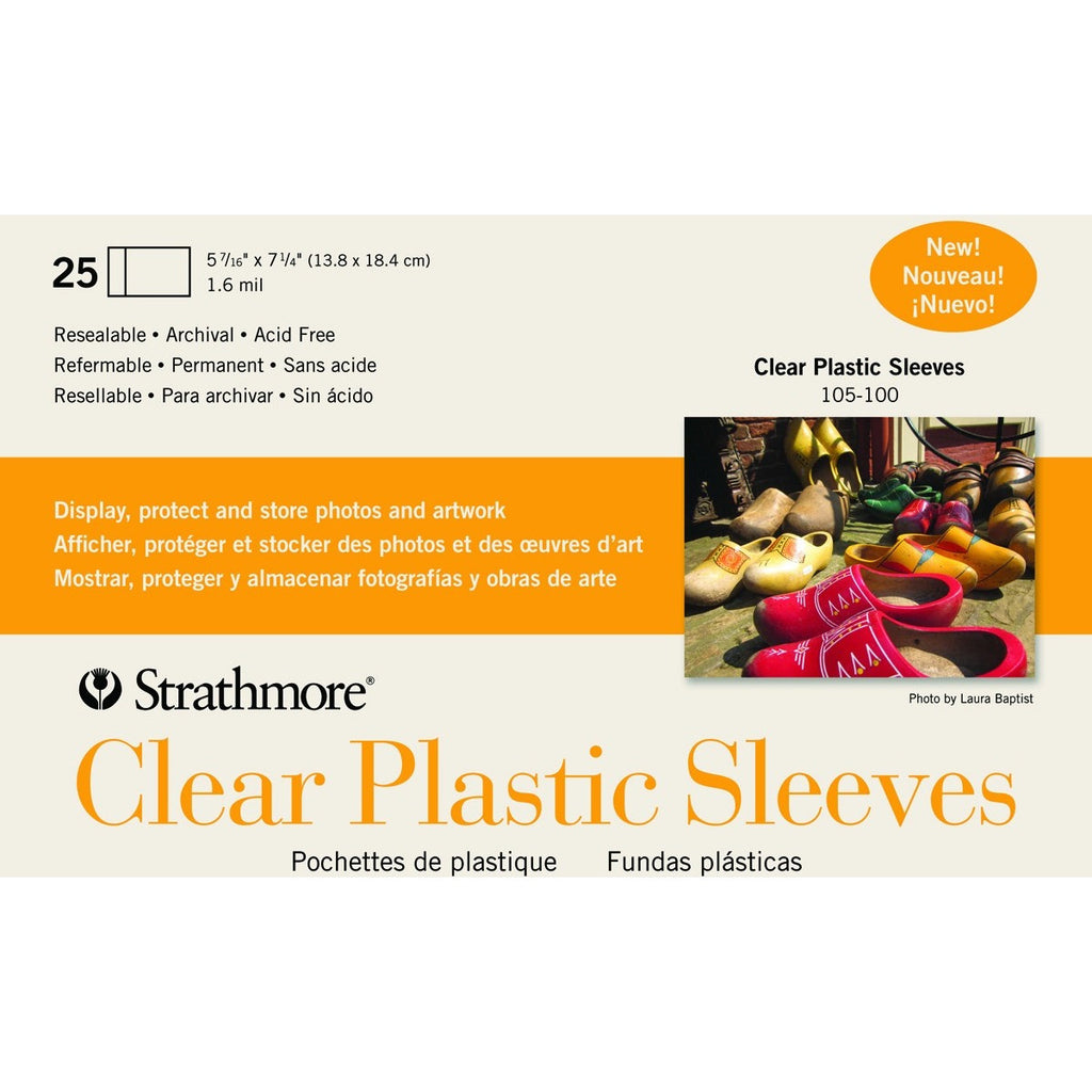 Strathmore Greeting Card Clear Plastic Sleeves — Wallack's Art Supplies &  Framing